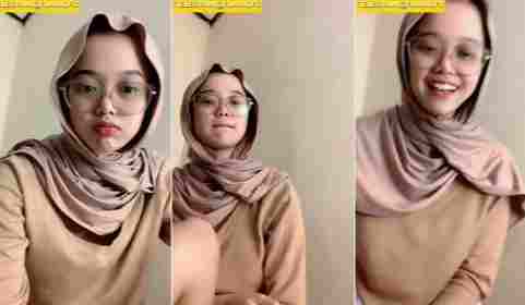 Background nonton video viral BOKEP HIJAB Kacamata Masih SMP Buka bukaan Bugil